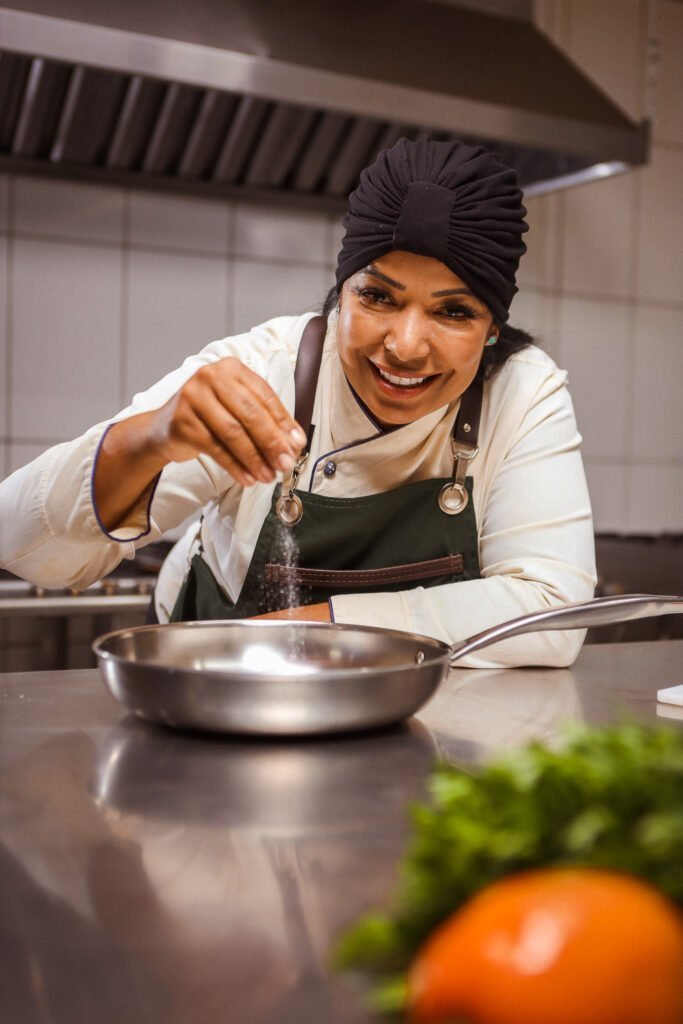 Retrato profissional de chef de cozinha